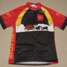 Womens Louis Garneau Wells Fargo Cycling Biking Jersey XL Red Black Back Pockets
