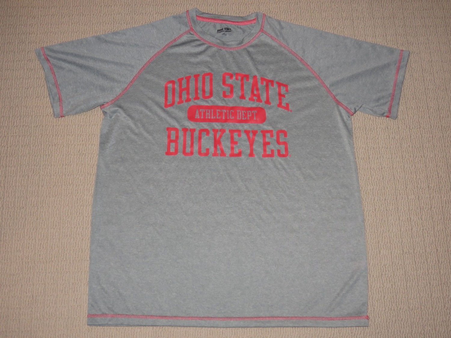 NCAA Ohio State University Buckeyes Athletic Dept Short Sleeve SS Shirt XLarge