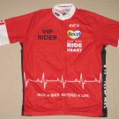 Mens Louis Garneau Cycling Cycle Racing Team Zipper Jersey Large 3 Pockets Red