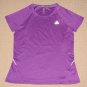 Womens Adidas Climalite "Keeps You Dry" Short Sleeve Shirt Large Purple Athletic