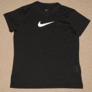 Girls Nike Dri-Fit Short Sleeve SS Shirt Youth Large Black Athletic Fitness