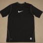 Boys Nike Pro Fitted Dri-Fit Short Sleeve SS Shirt Youth XL XLarge 18-20 Black
