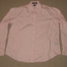 Womens Lauren by Ralph Lauren Long Sleeve Button Down Shirt Petite Small Pink