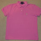Womens Ralph Lauren Classic Fit Short Sleeve Casual Polo Shirt Small Pink Cotton