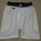 Boys Adidas Climalite Pocket Cup Base Layer Compression Shorts Youth M White