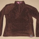 Womens The North Face 1/4 Zip Osito Fleece Pullover Jacket Sweater Large Brown