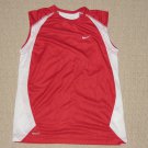Boys Nike Fit Dry Sleeveless Tank Top Youth Kids Small 8 Red Athletic Polyester