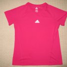 Womens Adidas Climalite Running Work Out Athletic Fitness Yoga Shirt Small Pink