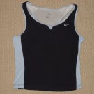 Womens Nike Dri-Fit Athletic Running Shelf Bra Racerback Tank Top Medium Blue