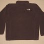 Womens The North Face Full Zip Fleece Jacket Coat Medium Brown 2 Pockets