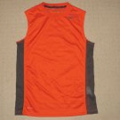 Boys Nike Dri-Fit Sleeveless Tank Top Youth Large Orange Athletic Running Gym