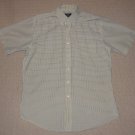 Mens Brooks Brothers 346 Short Sleeve SS Button Down Dress Shirt Medium Plaid