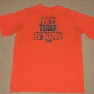 Boys Nike Dri-Fit My Time Is Now Short Sleeve SS Shirt Youth XLarge XL Orange