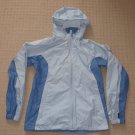 Womens Columbia Stryker Waterproof Rain Hooded Jacket Windbreaker Small Blue