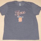 MLB Baseball Detroit Tigers Short Sleeve SS Shirt 2XL Gray Genuine Merchandise