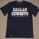 NFL Football Dallas Cowboys SS Shirt Small Nike Dri-Fit OnFeild Apparel Blue