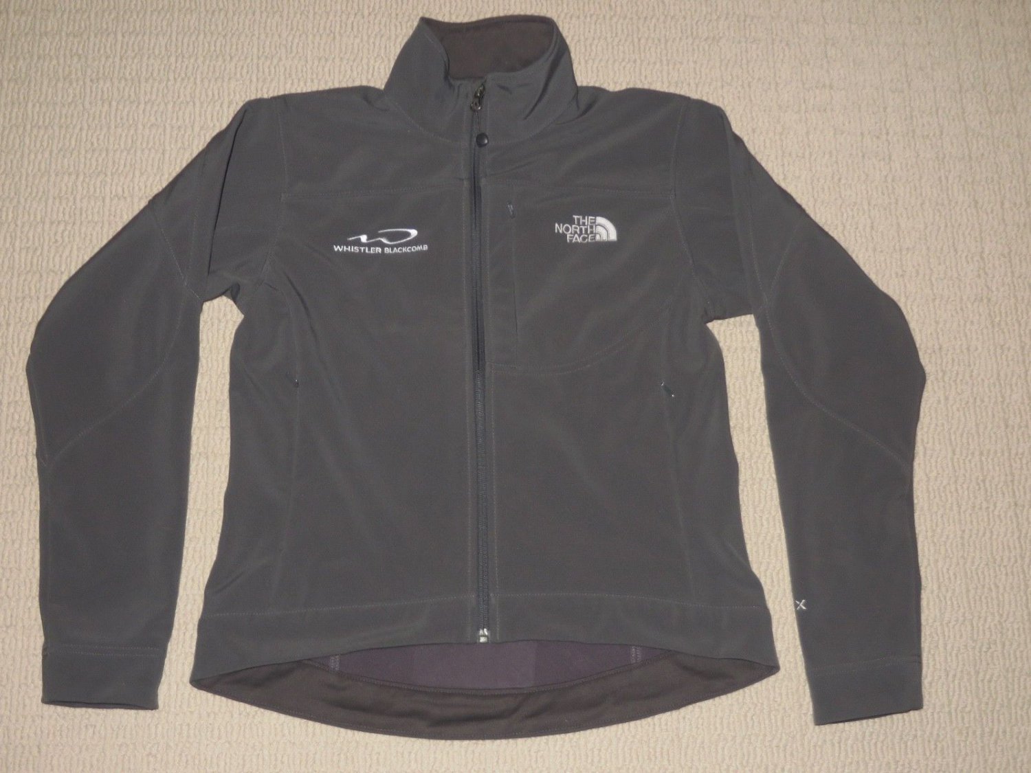 Womens The North Face Soft Shell Apex Jacket XS Small Gray Whistler Blackcomb