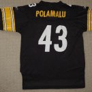 NFL Football Pittsburgh Steelers Troy Polamalu Jersey Youth Large 14-16 Reebok