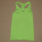 Womens Nike Dri-Fit Shelf Bra Racerback Tank Top Athletic Workout Medium Green