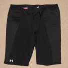 Womens Under Armour Compression Base Layer Padded Sliding Shorts Large LG Black