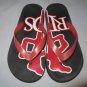 Mens RDS Red Dragon Apparel Slide Sandals & Flip Flops Sz: 8 Black Red