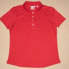 Womens Ladies Callaway Short Sleeve SS Golf Polo Shirt L Large Red Polyester