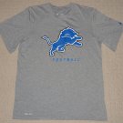 NFL Football Detroit Lions SS Shirt Small Nike Dri-Fit OnFeild Apparel Gray