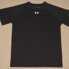 Boys Under Armour UA Heatgear Loose Short Sleeve SS Shirt Youth Large YLG Black