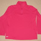 Womens Mercedes Benz 1/4 Zip Pullover Jacket Medium Pink 1 Zipped Pocket