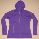 Womens Under Armour Semi-Fitted Thumb Holes Hoodie Jacket MD Medium Purple