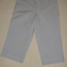 Womens GAP Stretch Curvy Fit Cropped Capri Pants Sz 12 Inseam 20 Gray 5 Pockets