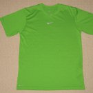 Boys Nike Dri-Fit Short Sleeve SS Shirt Youth Large Green Athletic Running Gym