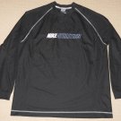 Mens Nike Running Athletic Fitness Training Long Sleeve Shirt XL XLarge Black
