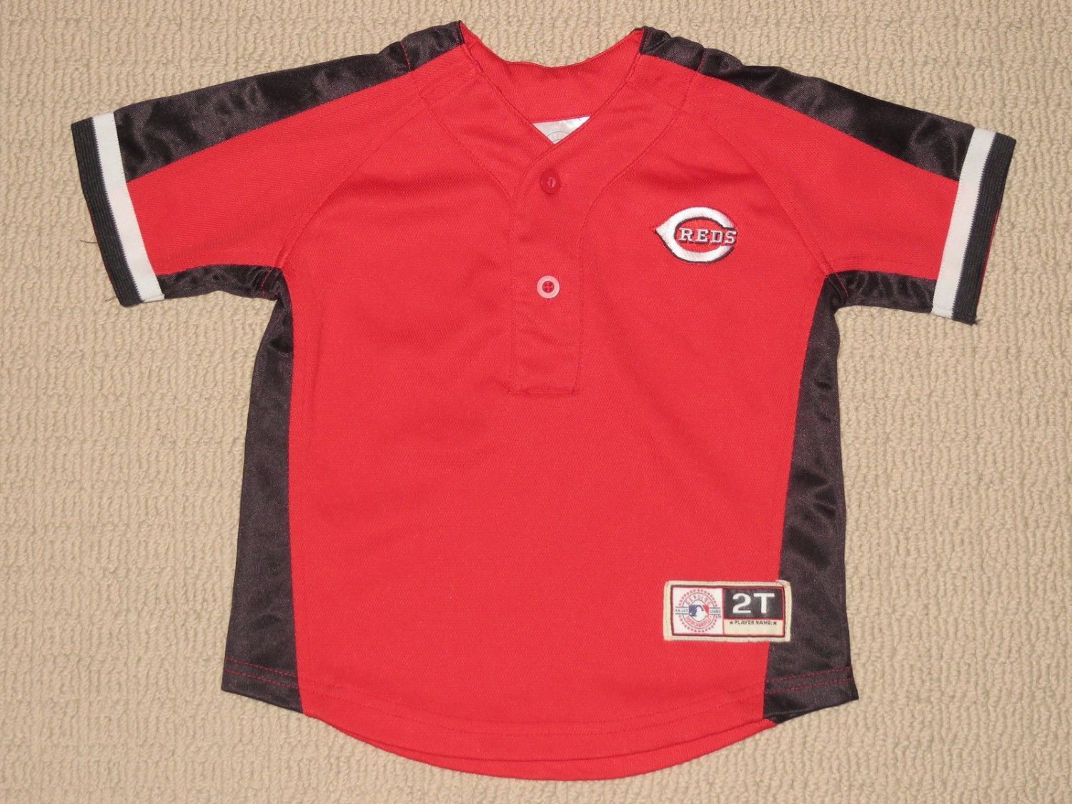 MLB Baseball Cincinnati Reds Sewn Jersey Baby 2T Toddler Genuine Merchandise