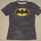 Boys Under Armour UA Heatgear Fitted Batman SS Shirt Youth XLarge YXL Black