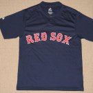 MLB Baseball Boston Red Sox Short Sleeve SS Shirt Youth Medium Blue Majestic