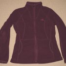 Womens The North Face TKA 100 Thumb Holes Full Zip Fleece Jacket Large Purple