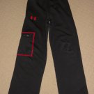 Boys Under Armour Storm Loose Pants Sweatpants Youth XS YXS Black Red 3 Pockets