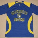 MLB Baseball Milwaukee Brewers Short Sleeve SS T-Shirt Medium 38-40 Blue Dynasty