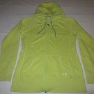 Womens Under Armour UA Semi-Fitted AllSeasonGear Hoodie Jacket MD Medium Lime