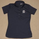 MLB Baseball Detroit Tigers Nike Dr-Fit SS Golf Polo Shirt Womens XS Small Blue