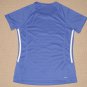 Womens Adidas Active 360 Athletic Short Sleeve SS Shirt Small 3 Stripes Blue