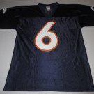 NFL Football Vintage Denver Broncos Jay Cutler #6 Jersey Adult Medium Blue