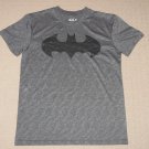 Mens Batman Short Sleeve T-Shirt Medium Marled Gray Graphic Tee 100% Polyester