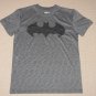 Mens Batman Short Sleeve T-Shirt Medium Marled Gray Graphic Tee 100% Polyester