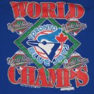 MLB Baseball Vintage Toronto Blue Jays 1992 World Series Champs T-Shirt Large