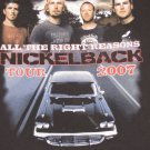 Concert Nickelback Tour 2007 Shirt Medium Black All The Right Reasons Rock Band