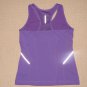 Womens Danskin Reflective Self Bra Tank Top Racerback Large 12-14 Purple Yoga