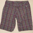 Womens The North Face Casual Bermuda Shorts Sz: 6 Regular Plaid Black Pink