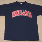 MLB Baseball Vintage Cleveland Indians Short Sleeve Shirt Adult Large True Fan